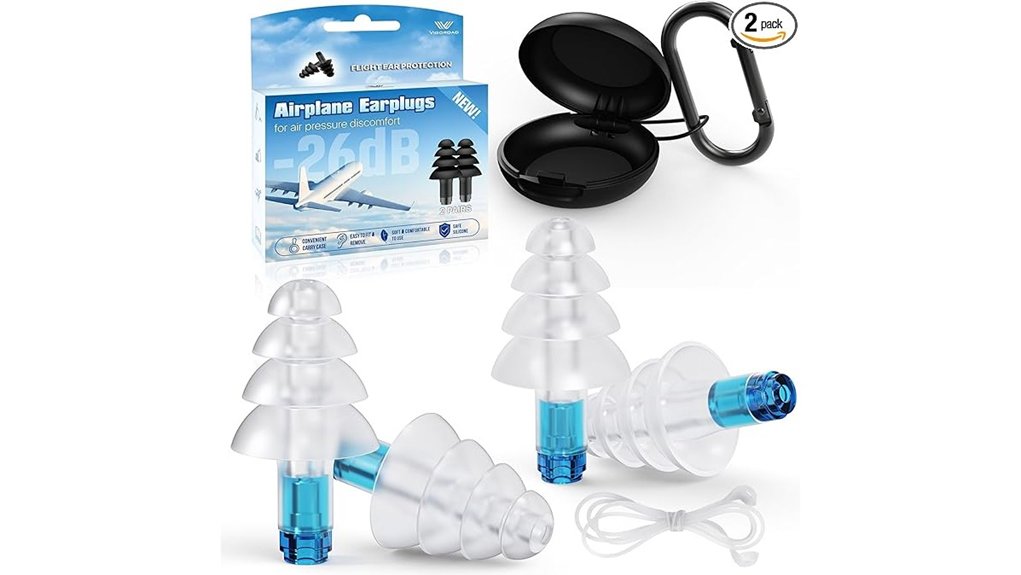 reusable silicone airplane earplugs