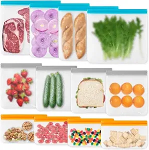 reusable silicone freezer bags