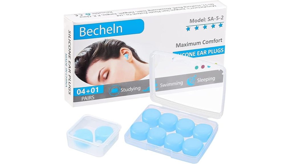 reusable silicone noise canceling earplugs