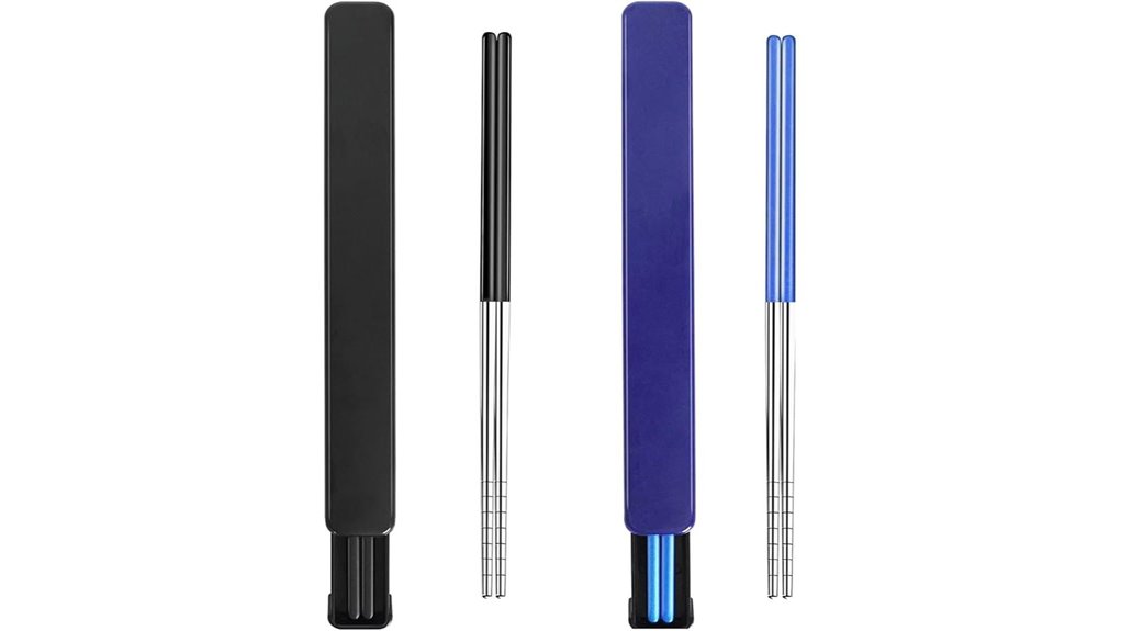 reusable stainless 9 inch chopsticks