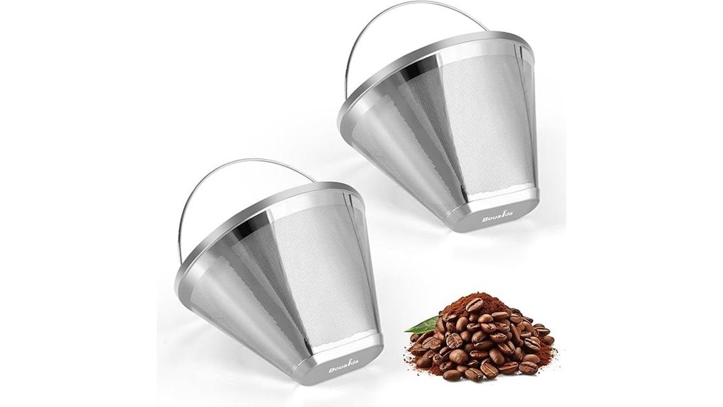 reusable stainless cone filters