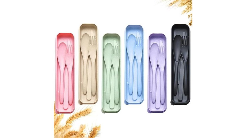 reusable travel utensil set