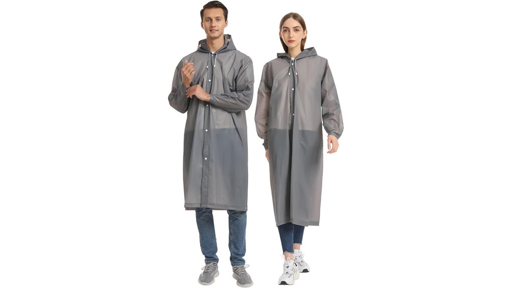 reusable two pack rain ponchos