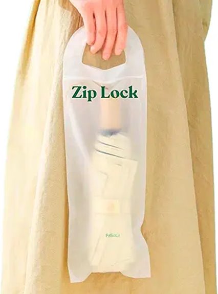 reusable umbrella ziplock bags