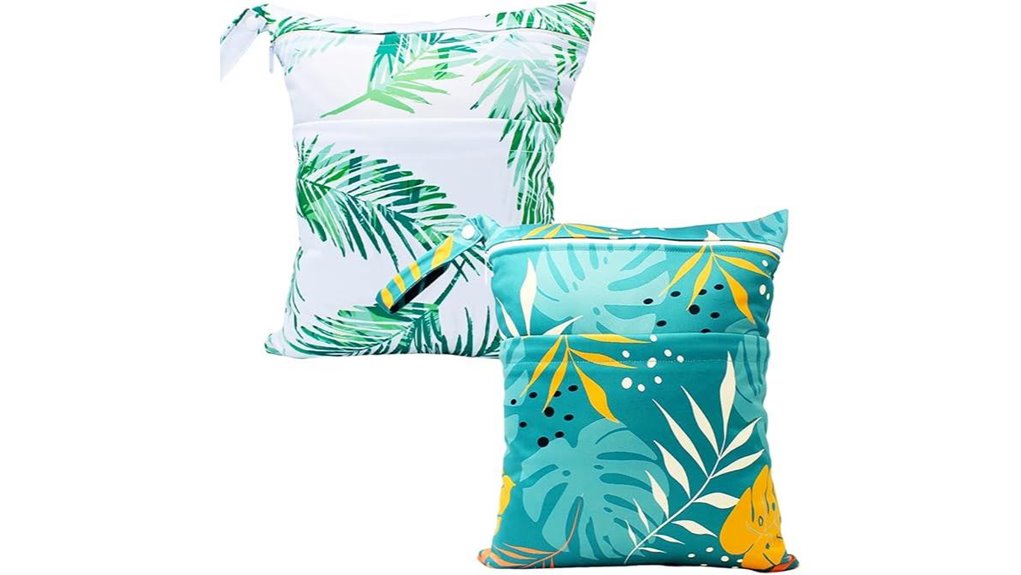 reusable waterproof dual pocket bag