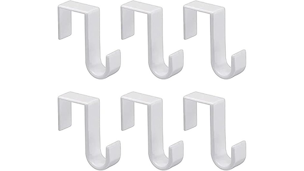 reversible 6 pack door hooks
