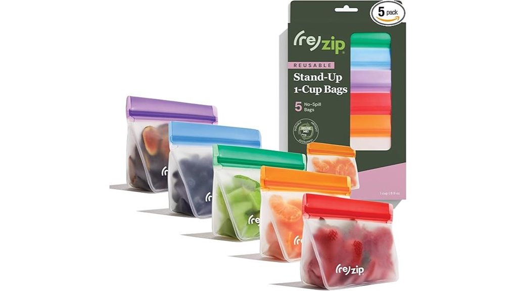 rezipable bpa free 5 pack snacks