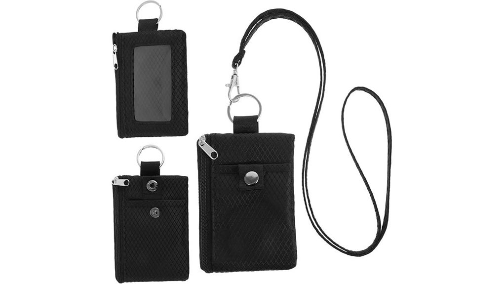 rfid blocking neck wallet
