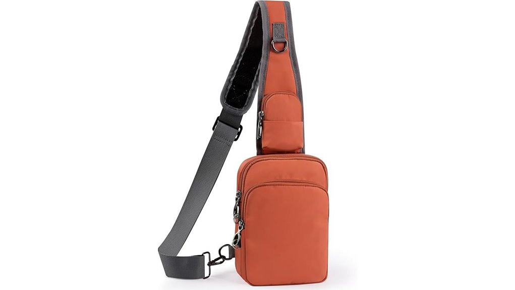 rfid blocking water proof sling bag