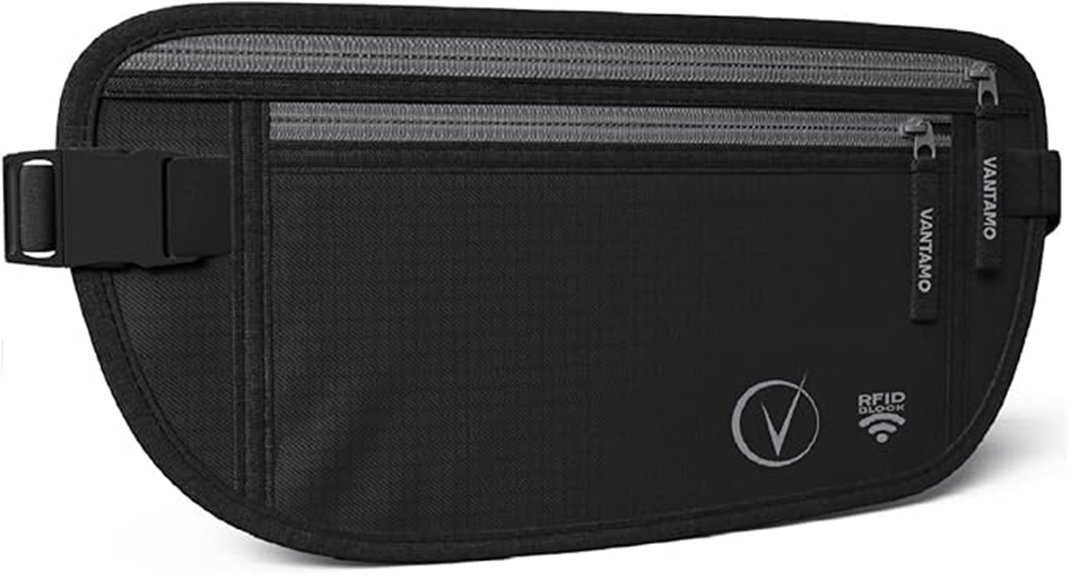 rfid protected travel money belt