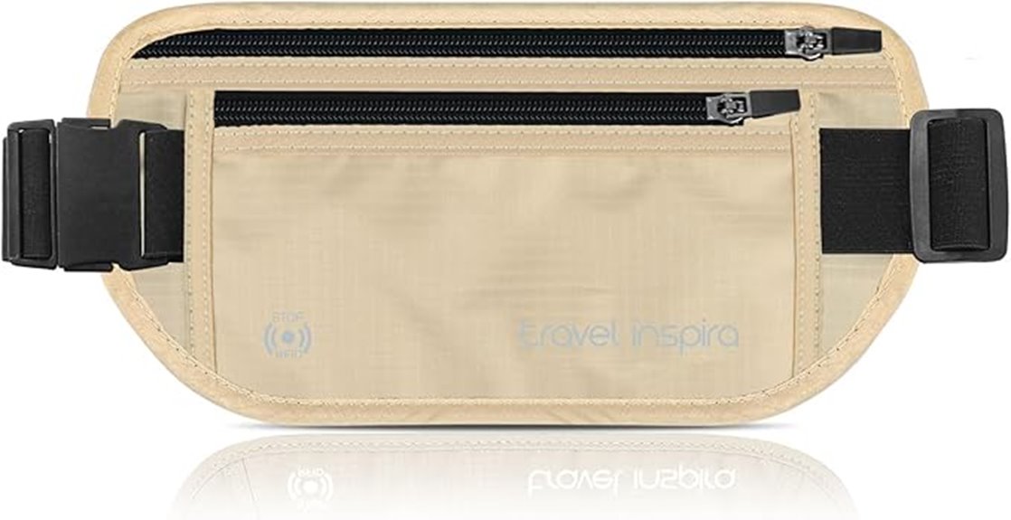 rfid secure travel belt