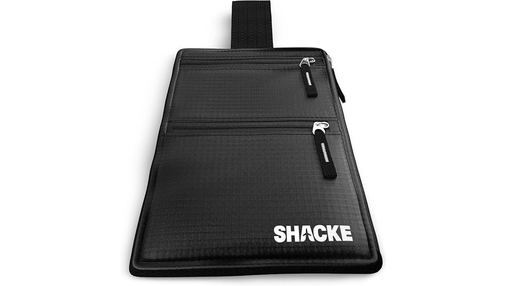 rfid shielded neck belt wallet