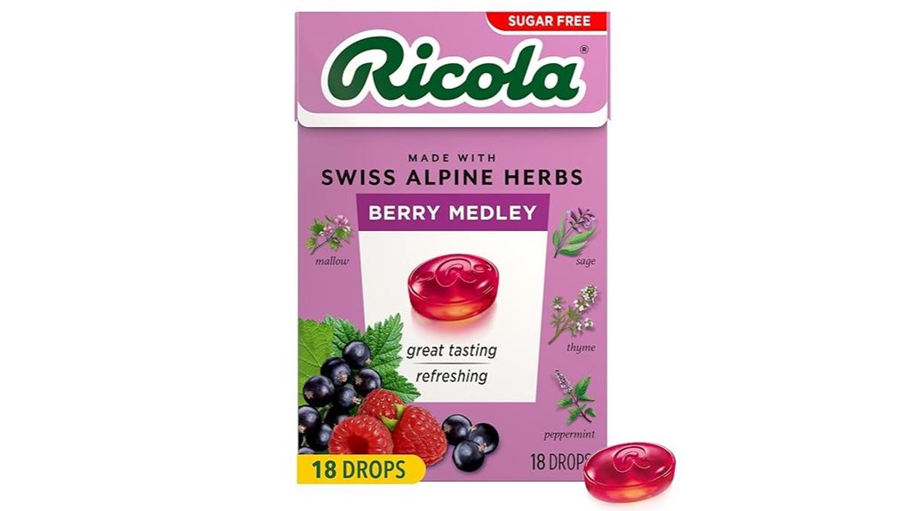 ricola sugar free travel drops