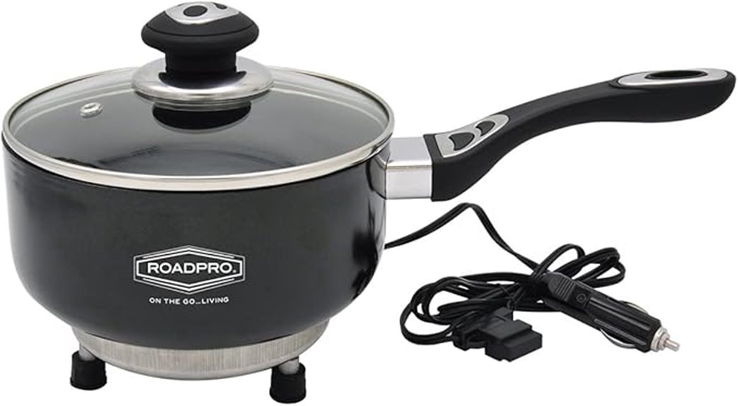 roadpro 12v portable saucepan