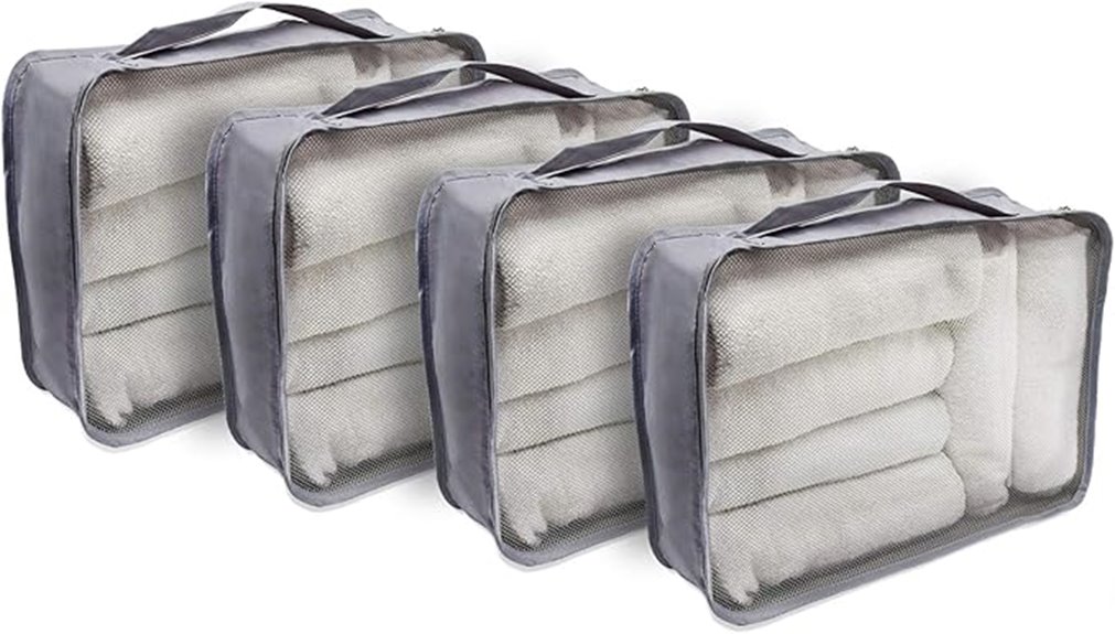 rolling travel packing cubes