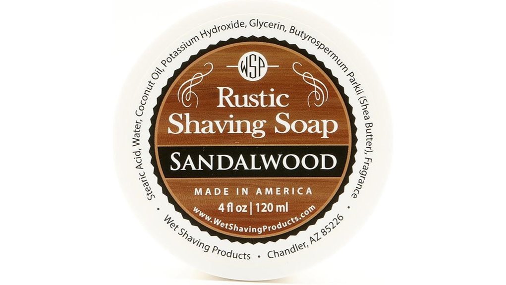 rustic sandalwood vegan soap