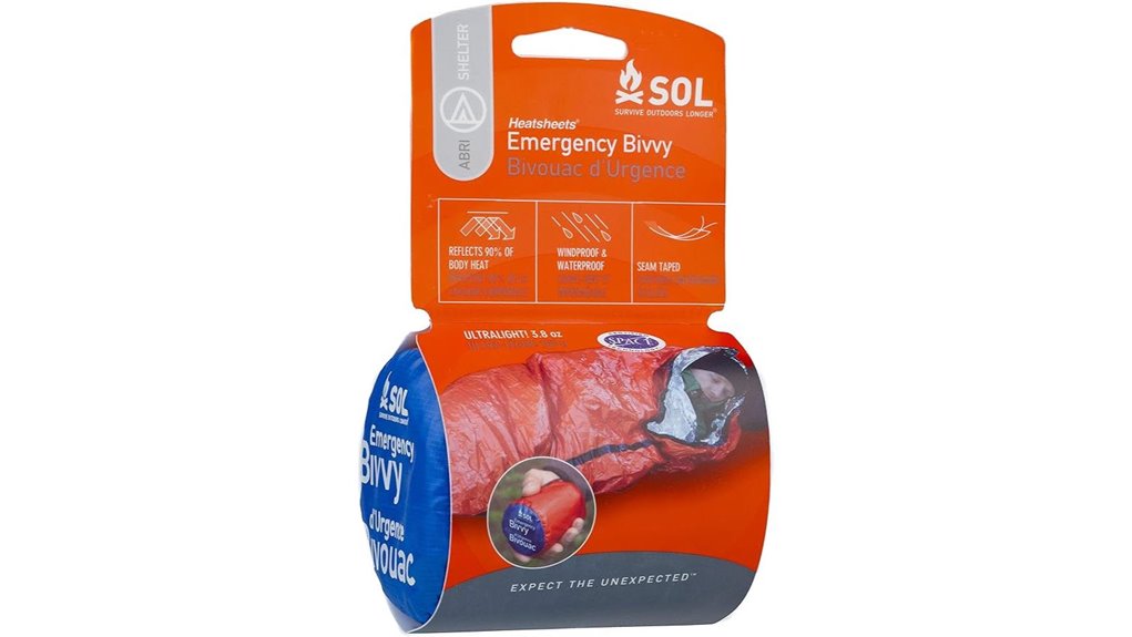 s o l reflective lightweight bivvy