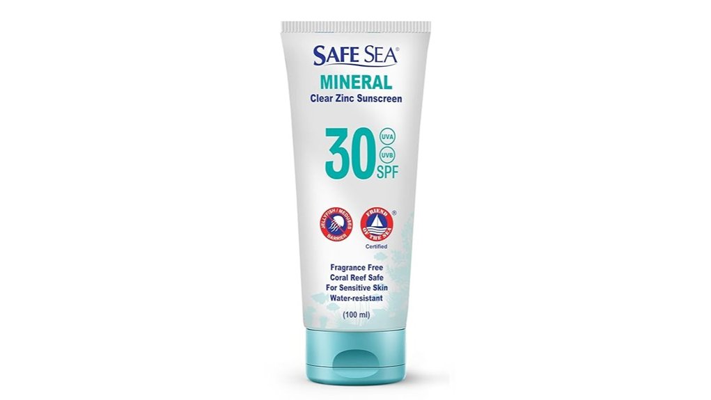 safe sea zinc spf30 sunscreen