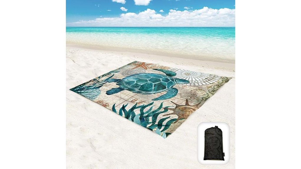 sandproof oversized beach blanket