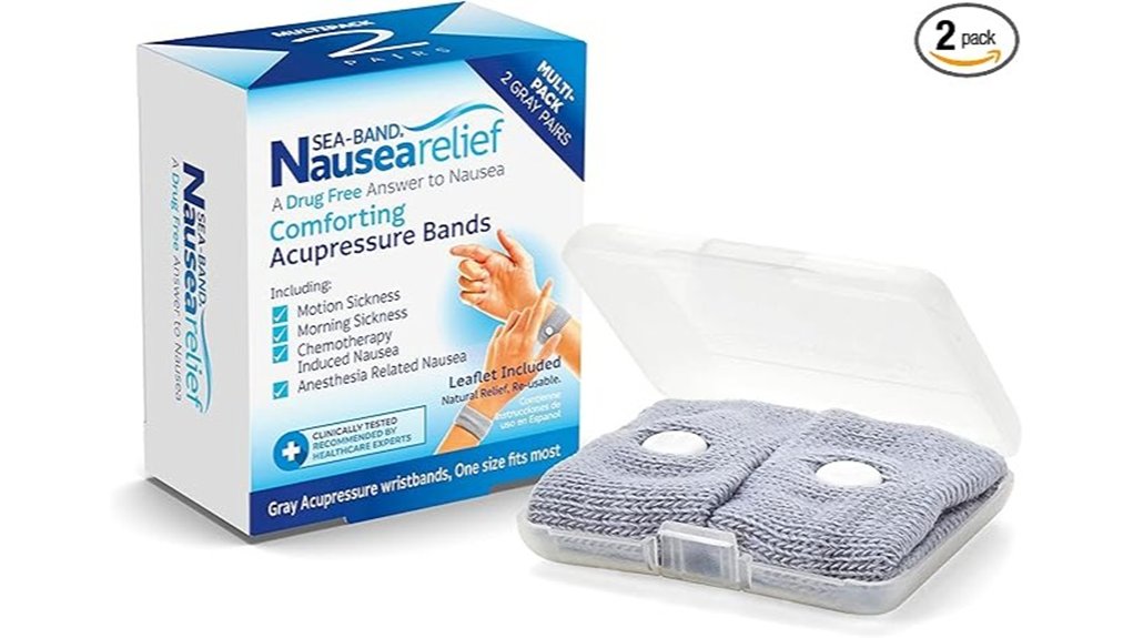 sea band anti nausea wristband solution
