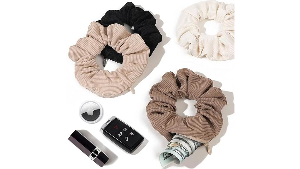 secret zippered scrunchie stash