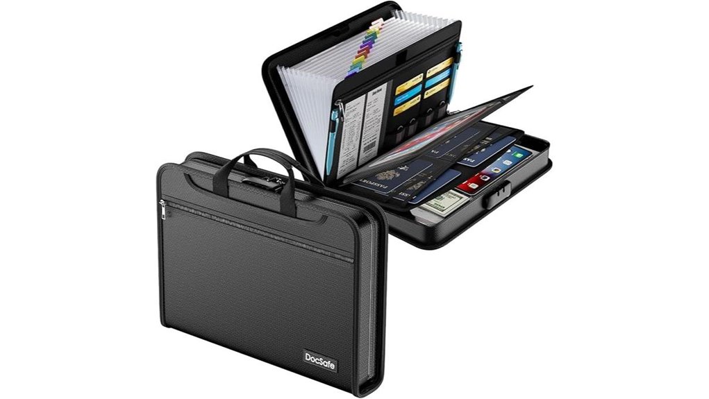 secure accordion file organizer