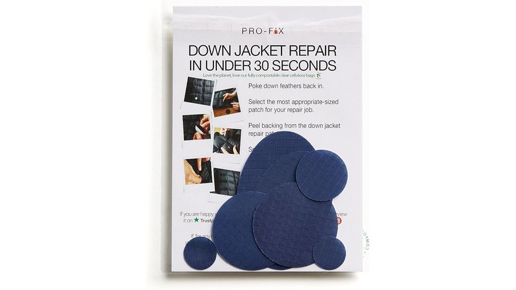 self adhesive dark blue patch kit
