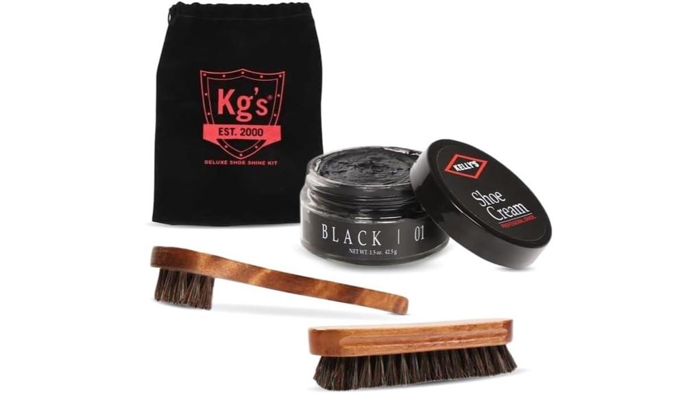 shoe polish brush kit