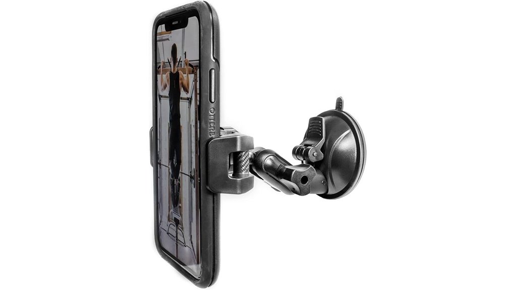 shower mirror phone holder