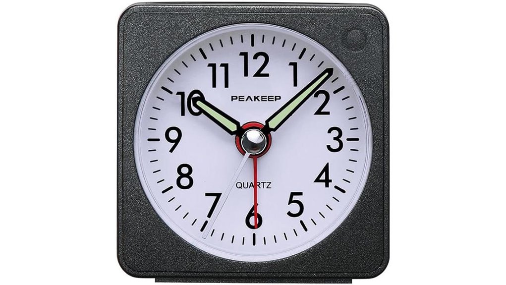 silent battery travel clock