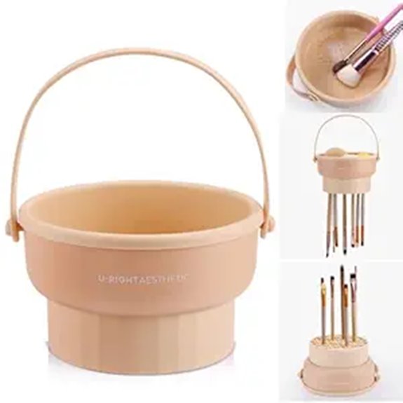 silicone 3 in 1 brush cleaner