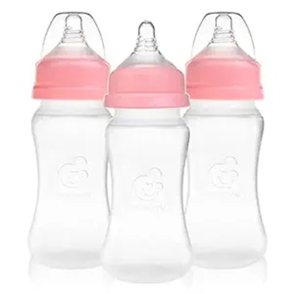 silicone anti colic slow flow bottles