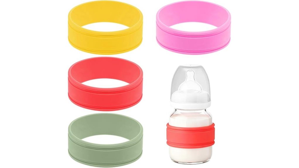 silicone anti slip bottle labels