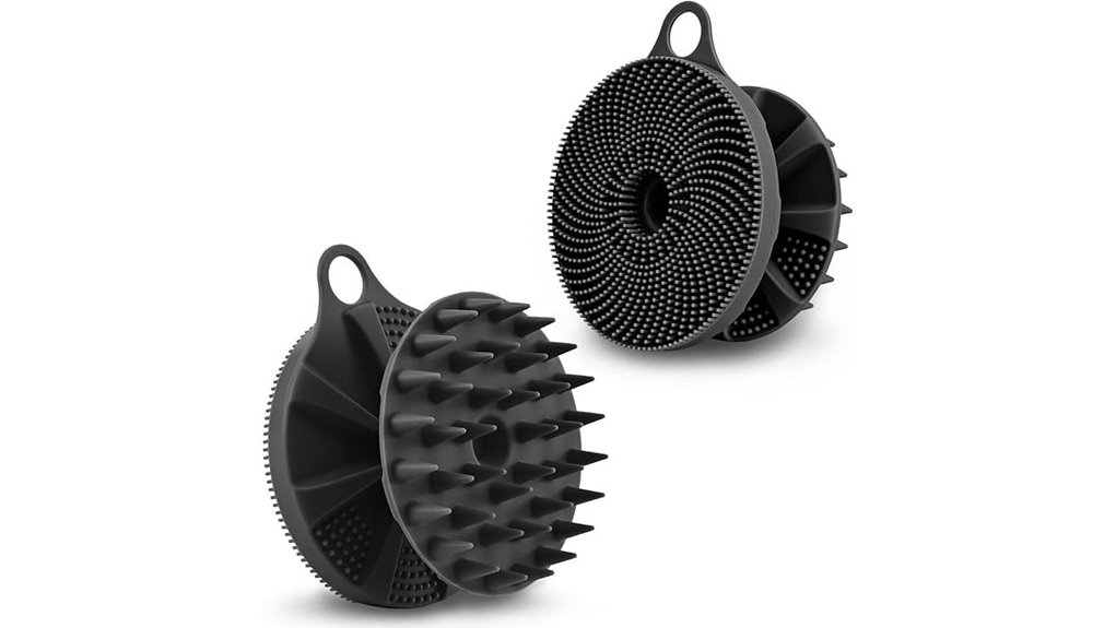 silicone body scalp brush