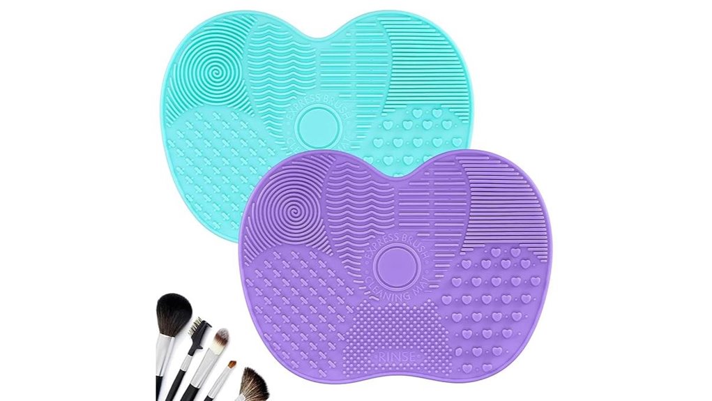 silicone brush cleaning mat