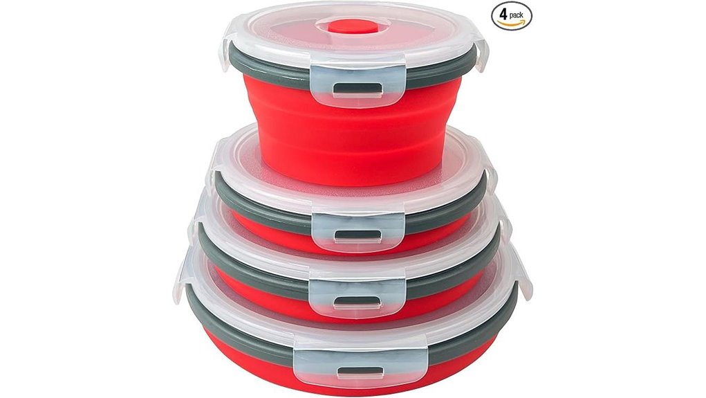 silicone collapsible bowls pack