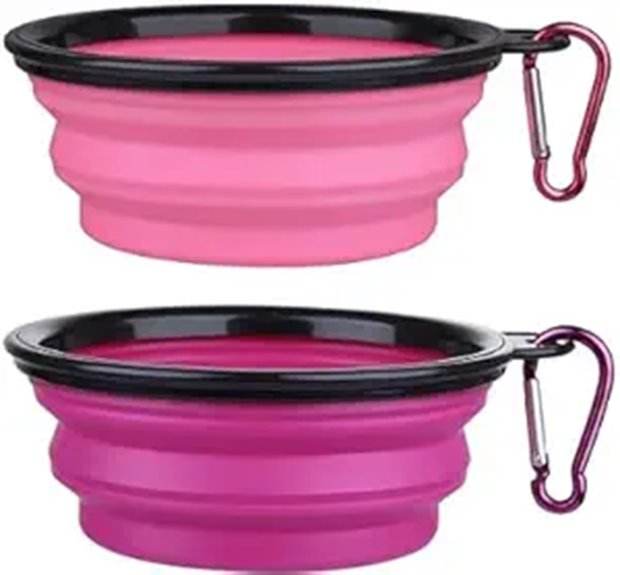 silicone collapsible pet bowls