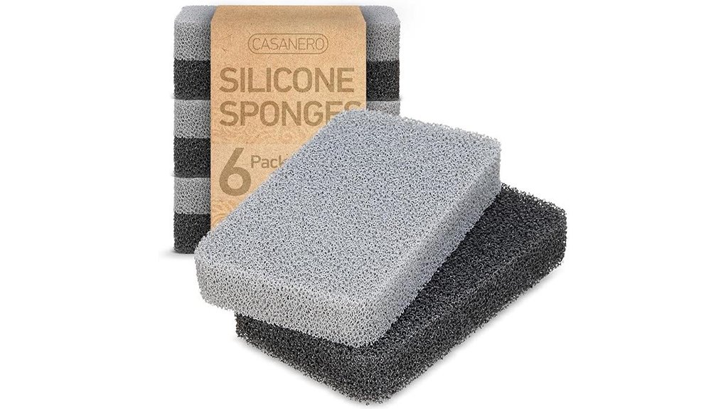 silicone scrub sponge set