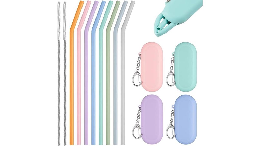 silicone straws with cases