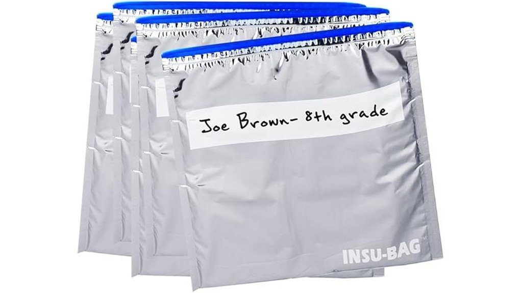 silver foil sandwich bags