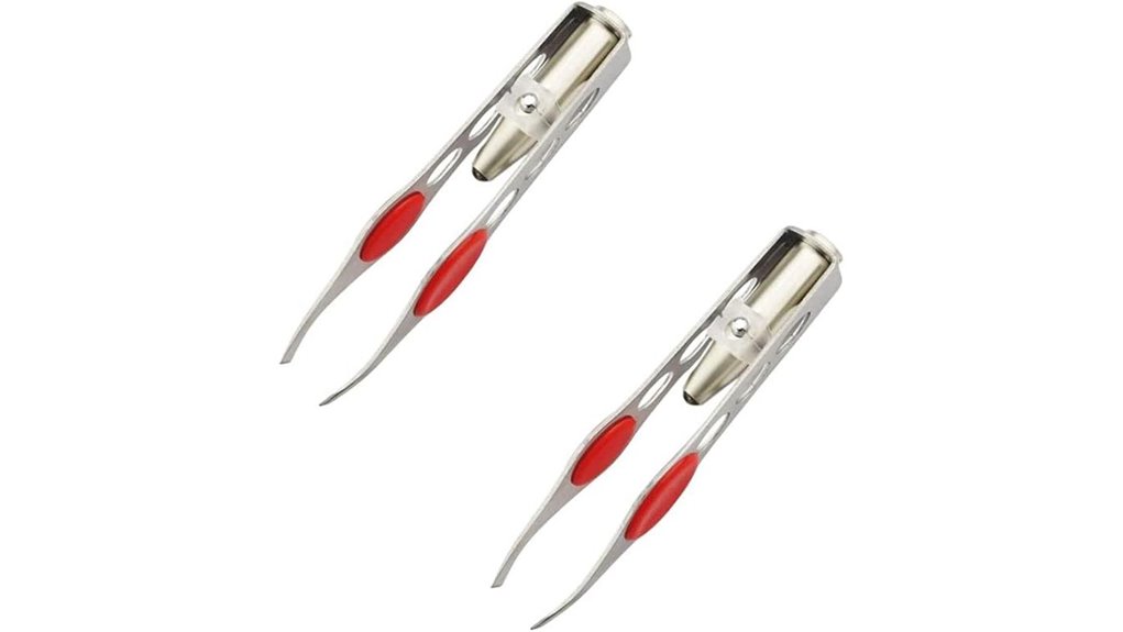 silver led hair removal tweezers