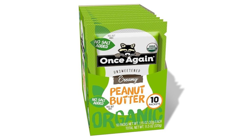 single serve organic peanut butter