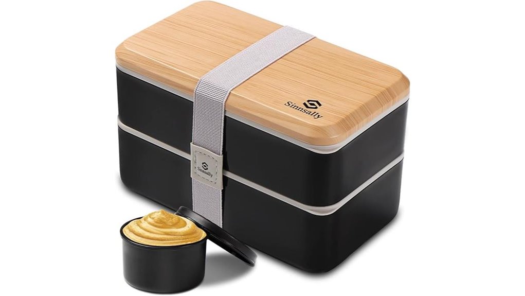 sinnsally 47oz stackable bento