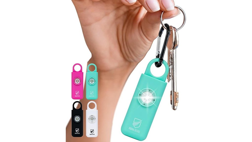 siren strobe keychain alarm