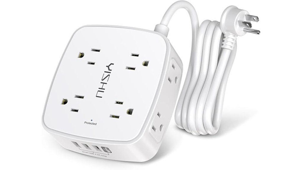 six foot surge eight outlet four usb