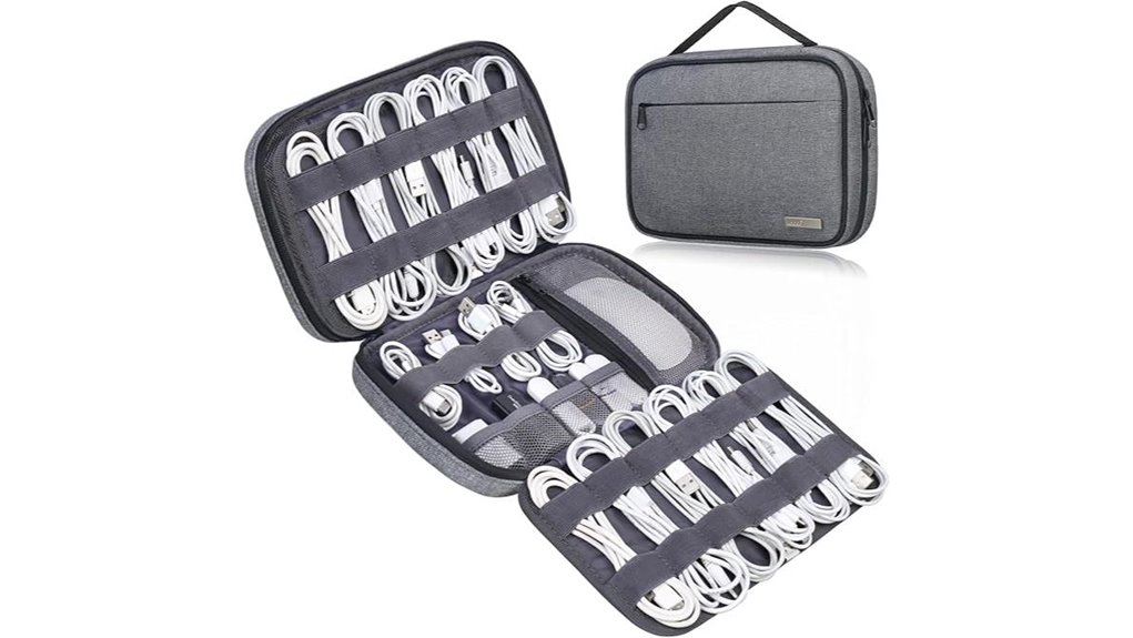 six layer cable organizer bag