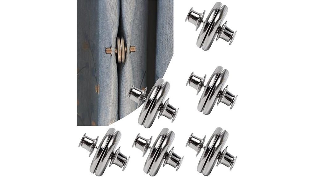 six light sealing curtain magnets