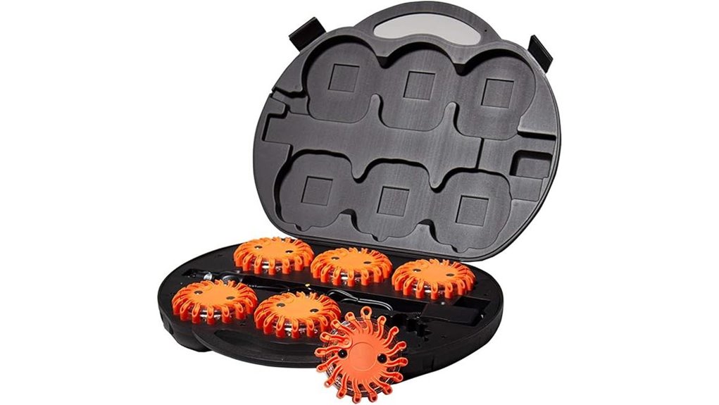 six pack rechargeable leds