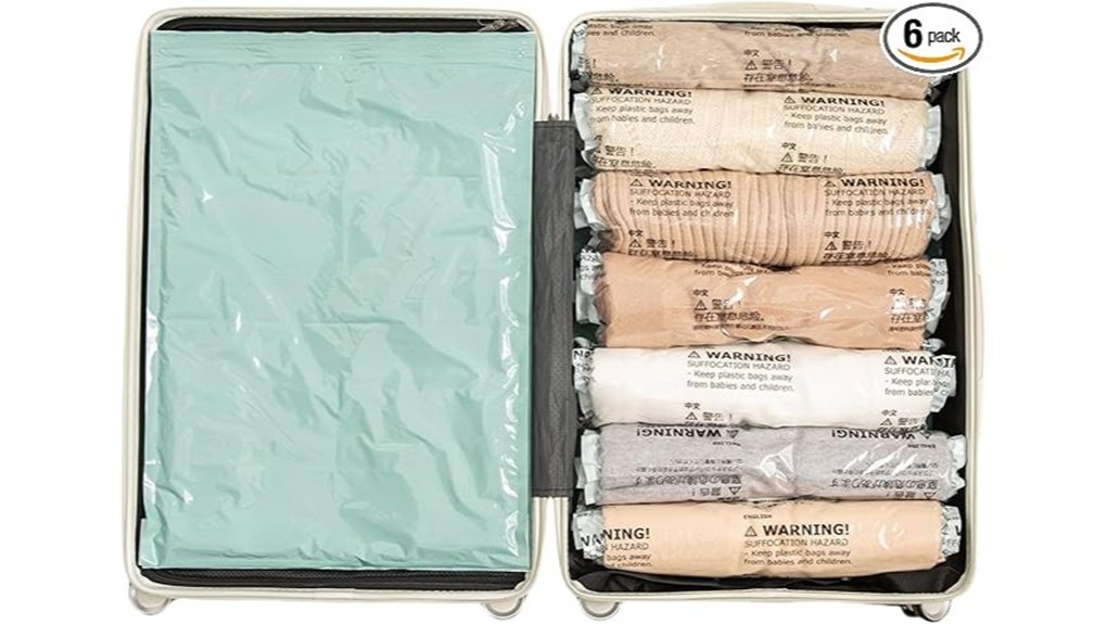 six pack roll up storage