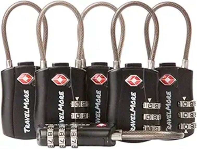 six pack tsa approved travel locks